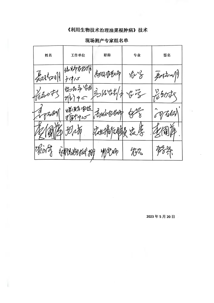 九江農(nóng)科院江滿霞2022-2023利用生物技術(shù)治理油菜根腫病測產(chǎn)測效報告。_01.jpg